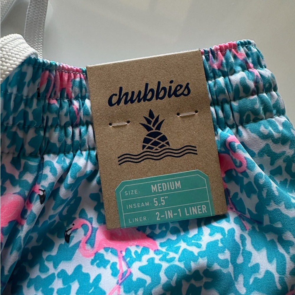Chubbies Blue and Pink Swim Shorts